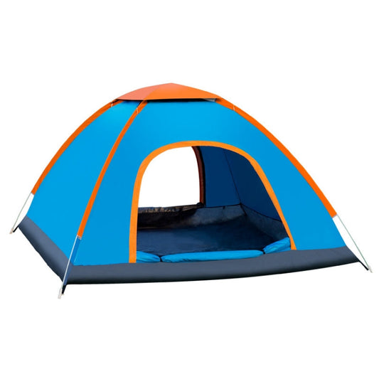 Skorter | Outdoor Camping Beach Rainproof Sun-proof Automatic Quick Install Tent For 3-4 People(Blue)