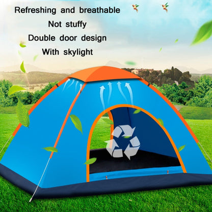 Skorter | Outdoor Camping Beach Rainproof Sun-proof Automatic Quick Install Tent For 3-4 People(Blue)