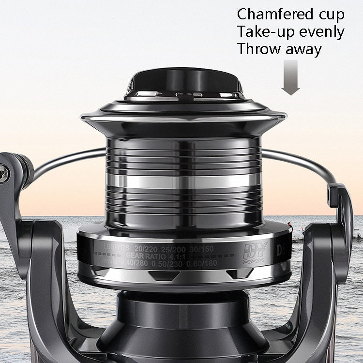 Skorter | All-Metal Non-Gap Far Casting Wheel Spin Wheel Oblique Anchor Fish Wheel, Specification: DS8000