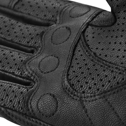 Skorter | GHOST RACING GR-ST06 Breathable Touch Screen Motorcycle Riding Leather Gloves Anti-Fall Locomotive Gloves, Size: L(Black)