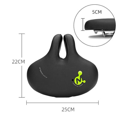 Skorter | Bike No Nasal Seat Mountain Bike Saddle Comfortable Shock Absorption Bicycle Outdoor Bicycle Accessories Saddle (Black)