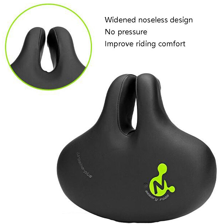 Skorter | Bike No Nasal Seat Mountain Bike Saddle Comfortable Shock Absorption Bicycle Outdoor Bicycle Accessories Saddle (Black)