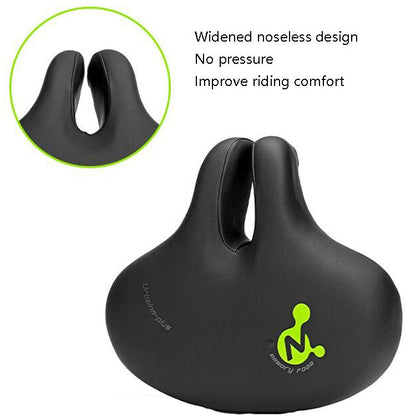 Skorter | Bike No Nasal Seat Mountain Bike Saddle Comfortable Shock Absorption Bicycle Outdoor Bicycle Accessories Saddle (Fluorescent Green)