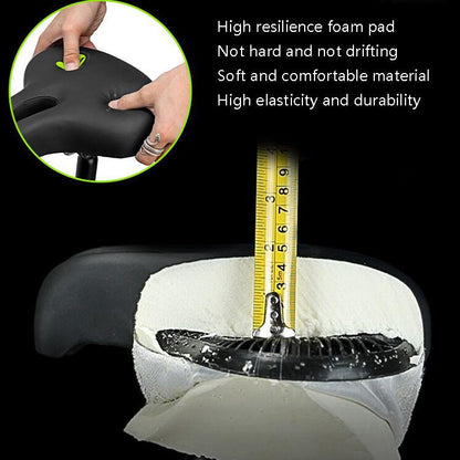 Skorter | Bike No Nasal Seat Mountain Bike Saddle Comfortable Shock Absorption Bicycle Outdoor Bicycle Accessories Saddle (Black)