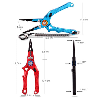 Skorter | Multifunctional Open-Loop Lead-Pressing Fishing Pliers With Lock(Red)