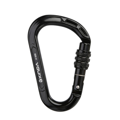 Skorter | XINDA XD-8123N Outdoor Climbing Equipment Fast Hanging Buckle Carabiner Pear Main Lock HMS Safety Buckle(Black)