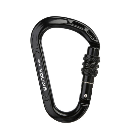 Skorter | XINDA XD-8123N Outdoor Climbing Equipment Fast Hanging Buckle Carabiner Pear Main Lock HMS Safety Buckle(Black)