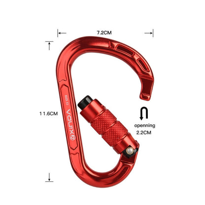 Skorter | XINDA XD-8123N Outdoor Climbing Equipment Fast Hanging Buckle Carabiner Pear Main Lock HMS Safety Buckle(Orange)