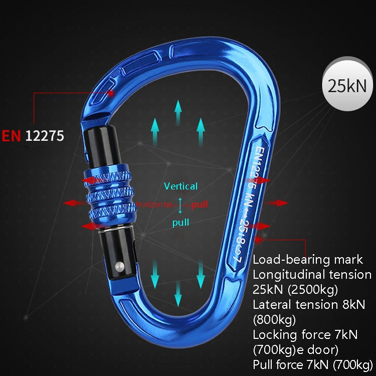 Skorter | XINDA XD-8123N Outdoor Climbing Equipment Fast Hanging Buckle Carabiner Pear Main Lock HMS Safety Buckle(Orange)