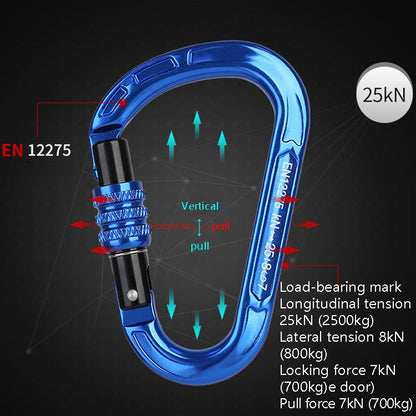 Skorter | XINDA XD-8123N Outdoor Climbing Equipment Fast Hanging Buckle Carabiner Pear Main Lock HMS Safety Buckle(Orange)