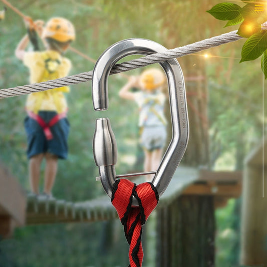 Skorter | XINDA XD-Q9692 Stainless Steel Tree Adventure Protection Main Lock Insurance Buckle(With Hexagonal Latches (Detachable))
