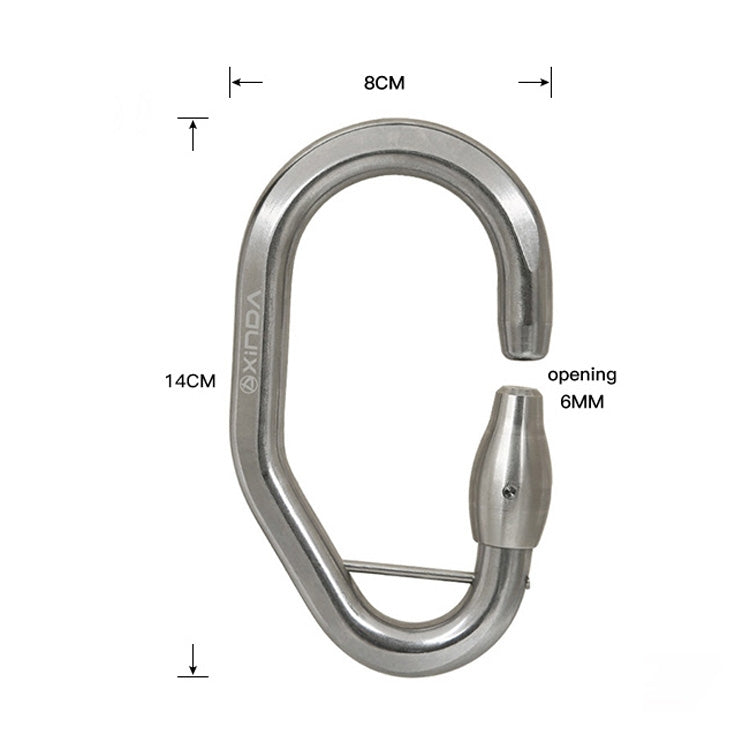 Skorter | XINDA XD-Q9692 Stainless Steel Tree Adventure Protection Main Lock Insurance Buckle(With Hexagonal Latches (Detachable))