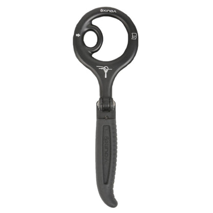 Skorter | XINDA H9735 9-Ring Descender Mountaineering Rock Climbing Equipment High-Altitude Fast Escape Landing Gear(Black)