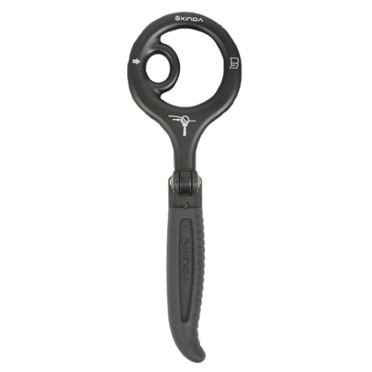 Skorter | XINDA H9735 9-Ring Descender Mountaineering Rock Climbing Equipment High-Altitude Fast Escape Landing Gear(Black)