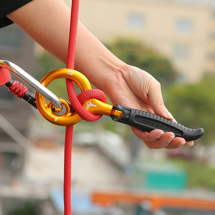 Skorter | XINDA H9735 9-Ring Descender Mountaineering Rock Climbing Equipment High-Altitude Fast Escape Landing Gear(Gray)