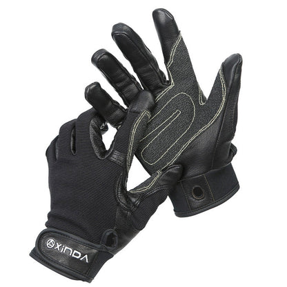 Skorter | XINDA H-ST01 Outdoor Rope Drop Gloves Fitness Training Rope Drop Cave SRT Downhill Gloves, Size: S