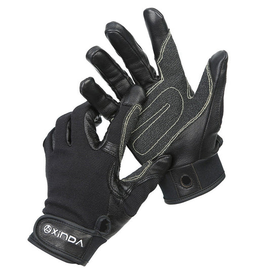 Skorter | XINDA H-ST01 Outdoor Rope Drop Gloves Fitness Training Rope Drop Cave SRT Downhill Gloves, Size: S