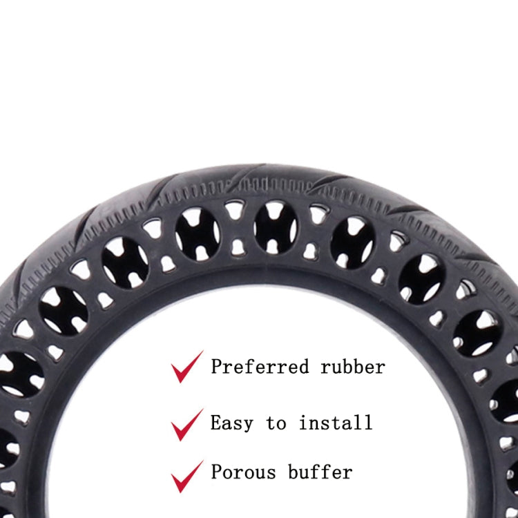 Skorter | 9.5 inch Electric Scooter Shock-Absorbing Honeycomb Solid Tires For Xiaomi Mijia M365(Black)