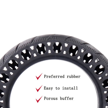 Skorter | 9.5 inch Electric Scooter Shock-Absorbing Honeycomb Solid Tires For Xiaomi Mijia M365(Black)