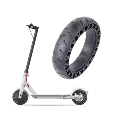 Skorter | 9.5 inch Electric Scooter Shock-Absorbing Honeycomb Solid Tires For Xiaomi Mijia M365(Black)