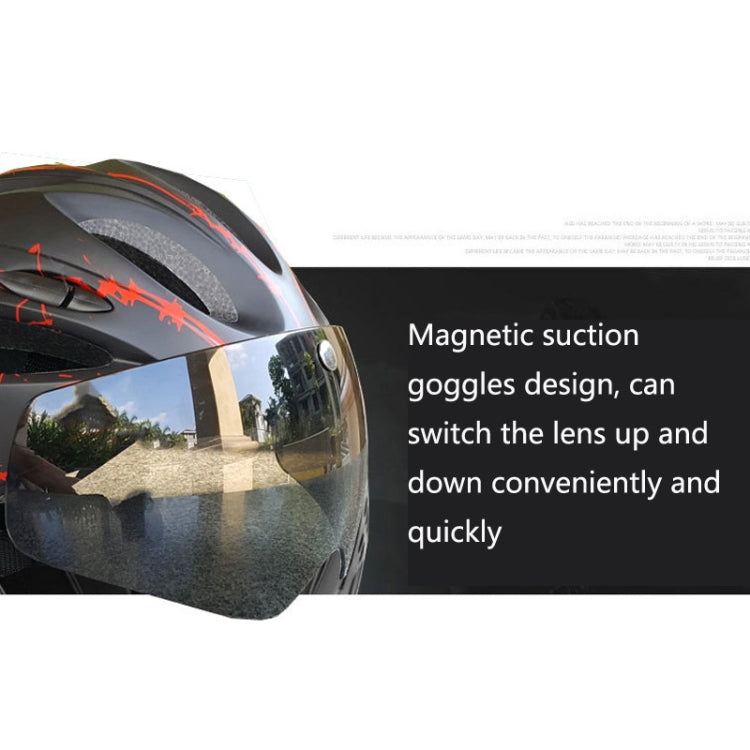 Skorter | RZ285 Bicycle Outdoor Riding Helmet With Goggles(White Black)