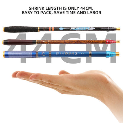 Skorter | Carbon Short Section Fishing Rod Short Section Positioning Handle Rod, Length: 4.5m(Yellow)