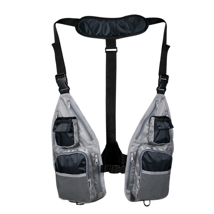 Skorter | Breathable  Oxford Cloth Fishing Vest(Black Gray)