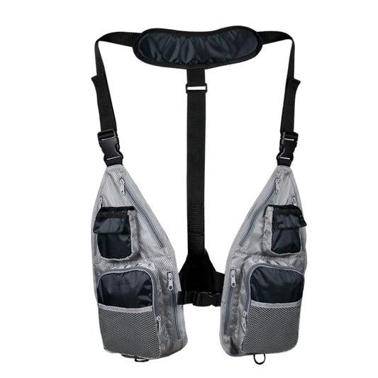 Skorter | Breathable  Oxford Cloth Fishing Vest(Black Gray)