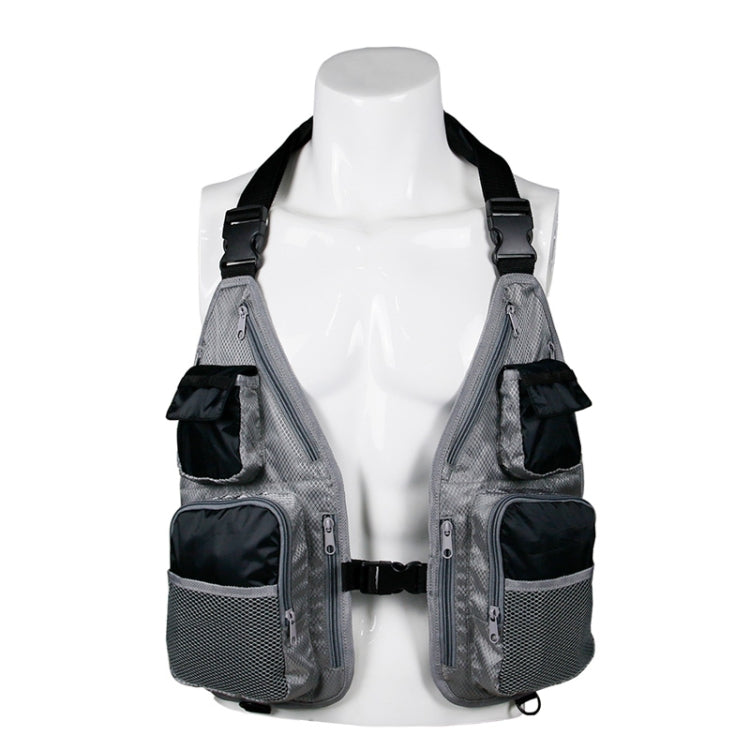 Skorter | Breathable  Oxford Cloth Fishing Vest(Black Gray)
