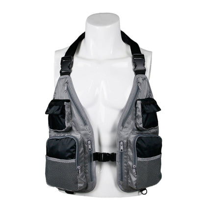 Skorter | Breathable  Oxford Cloth Fishing Vest(Black Gray)