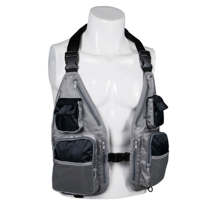 Skorter | Breathable  Oxford Cloth Fishing Vest(Black Gray)