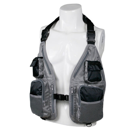 Skorter | Breathable  Oxford Cloth Fishing Vest(Black Gray)