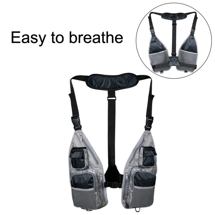 Skorter | Breathable  Oxford Cloth Fishing Vest(Black Gray)