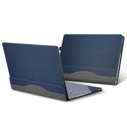 Skorter | 13.5 Inch Multifunctional PU Leather Laptop Case for Microsoft Surface Laptop 1/2/3/4 (Blue)