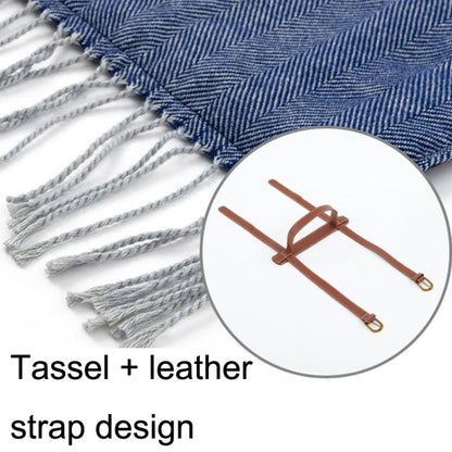 Skorter | FWP Waterproof Thick Tassel Picnic Mat, Size: 200x150cm(Navy Blue)