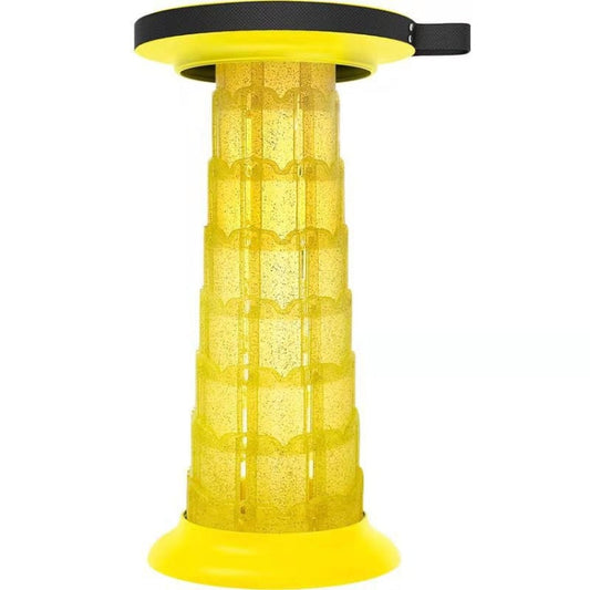 Skorter | Outdoor Portable Lotus Heightened Folding Telescopic Stool(Yellow)