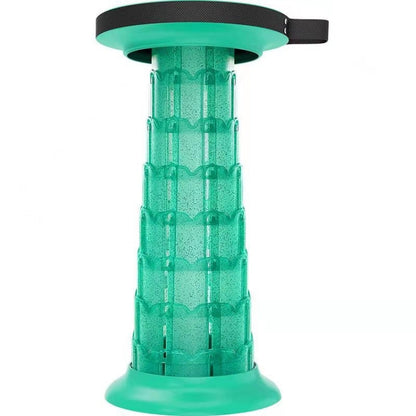 Skorter | Outdoor Portable Lotus Heightened Folding Telescopic Stool(Green)