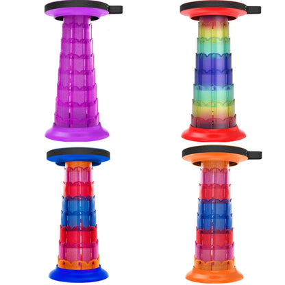 Skorter | Outdoor Portable Lotus Heightened Folding Telescopic Stool(Shining Red)