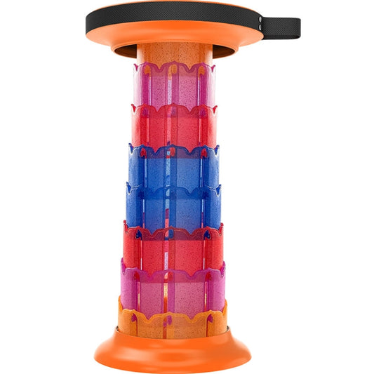 Skorter | Outdoor Portable Lotus Heightened Folding Telescopic Stool(Shining Orange)