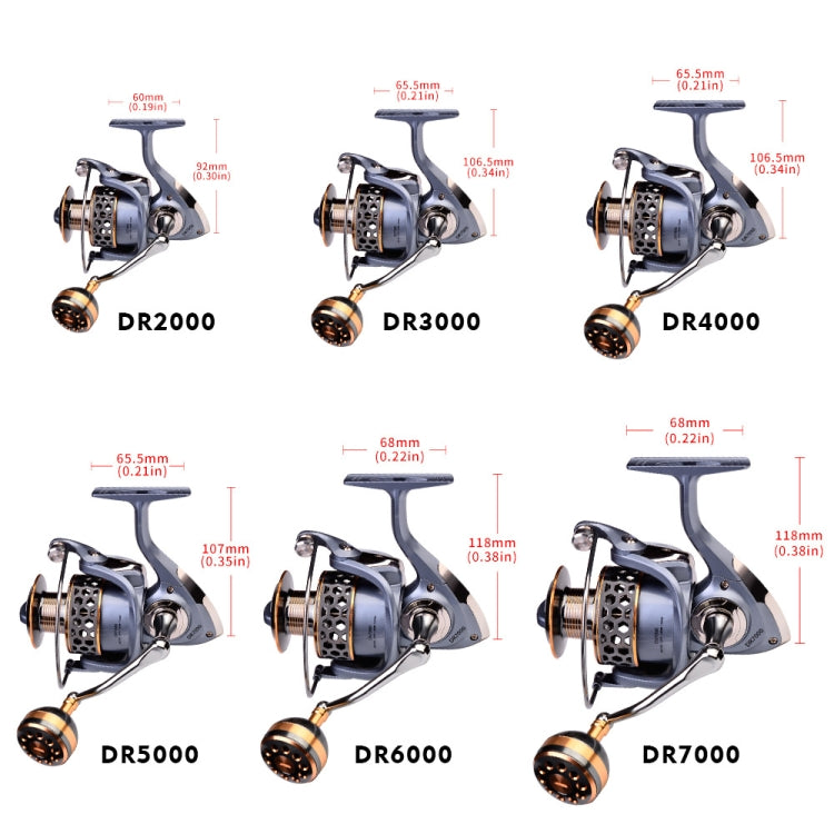 Skorter | PROBEROS Metal Wire Cup Fishing Wheel Spinning Wheel, Mode: DR5000