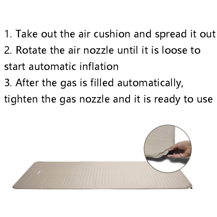 Skorter | CHANODUG CD-4059 Outdoor Camping Wide Tent Inflatable Sleeping Pad(Apricot)