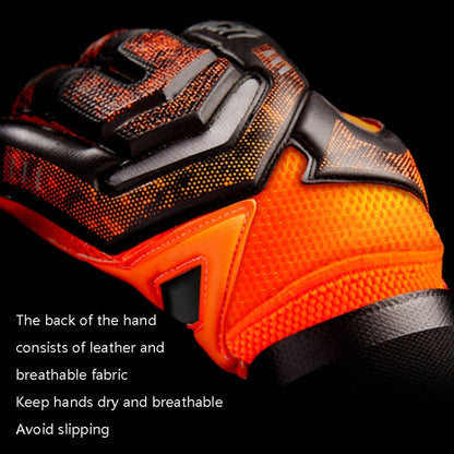 Skorter | Ailsports ST5511 1 Pair Goalkeeper Thicken Latex Fingers Protection Gloves, Size: 8(Blue)
