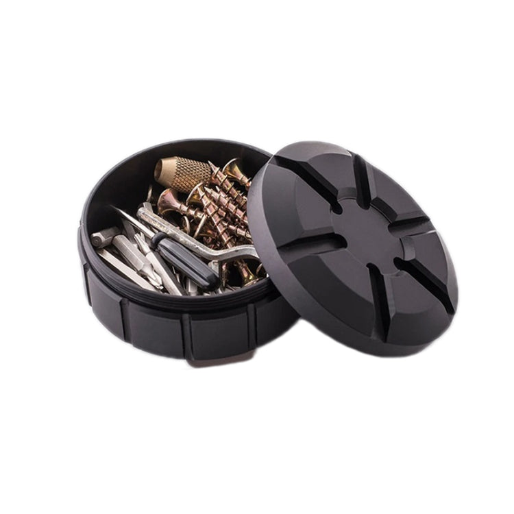 Skorter | Outdoor Portable Stainless Steel First Aid Pill Storage Box(Black)