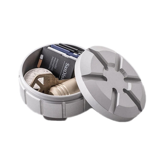 Skorter | Outdoor Portable Stainless Steel First Aid Pill Storage Box(Silver)