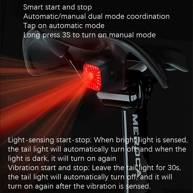Skorter | MEROCA XC02 Smart Light-Sensitive Brake Induction Taillight(Pipe Mounting)