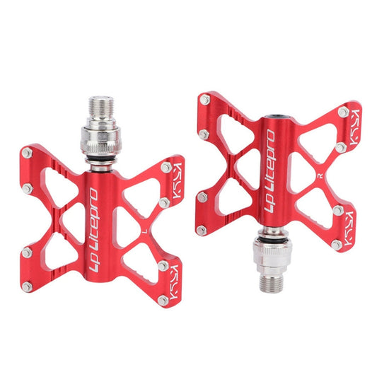 Skorter | LP LitePro K5 Folding Bkie Aluminum Alloy Bearin Pedals(Red)
