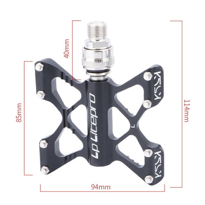 Skorter | LP LitePro K5 Folding Bkie Aluminum Alloy Bearin Pedals(Black)