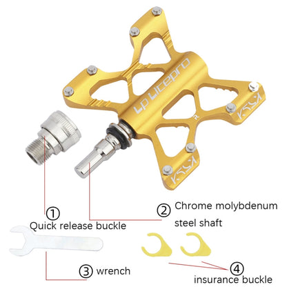 Skorter | LP LitePro K5 Folding Bkie Aluminum Alloy Bearin Pedals(Red)