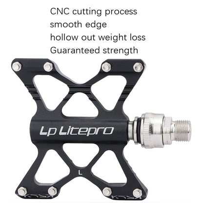 Skorter | LP LitePro K5 Folding Bkie Aluminum Alloy Bearin Pedals(Red)