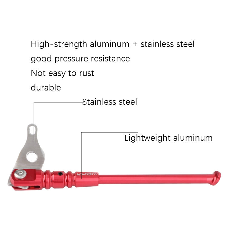 Skorter | LP LitePro Folding Bike Aluminum Alloy Foot Support(Red)